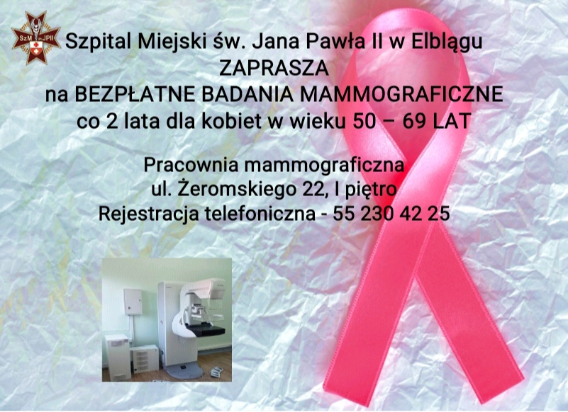 zaproszenie mammografia