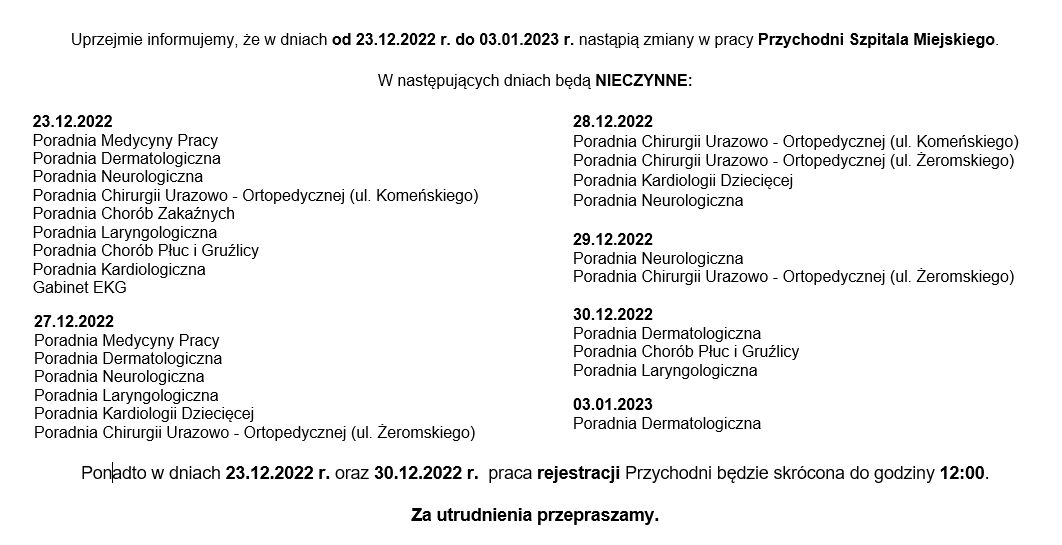 przychodnia 2022